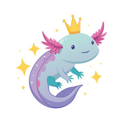 Axolotl animal vector illustration