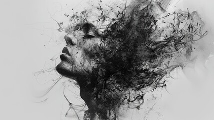 Fusion of Traditional and Digital Art: Abstract Sketches with a Contemporary Twist