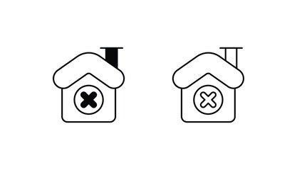 Property icon design with white background stock illustration