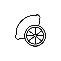 Lemon Icon Collection Fresh Citrus Illustrations for Food and Drink Projects