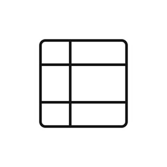 Table Layout Icon Series Organizational Chart Illustrations for Data Presentation