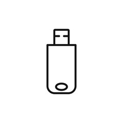 USB Pendrive Icon Collection Portable Storage Illustrations for Data and Technology