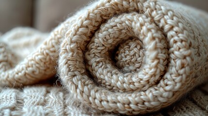 Obraz premium Soft fabric texture background with visible weave patterns, in muted colors like beige or grey.