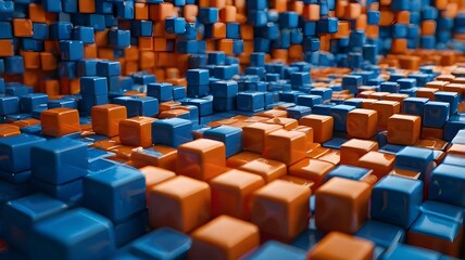 Fototapeta premium abstract cubes background