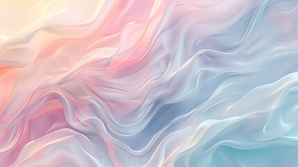 Obraz premium Soft, pastel-colored abstract background with smooth gradients and gentle curves.
