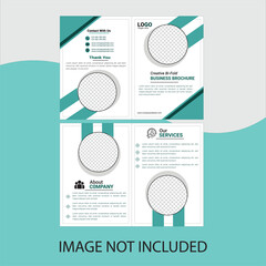 Premium Bi fold business brochure design template