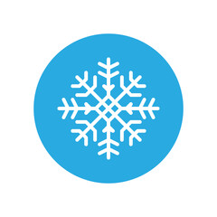 Snowflake icon vector. Winter illustration sign. Cold illustration symbol. 