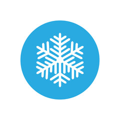 Snowflake icon vector. Winter illustration sign. Cold illustration symbol. 