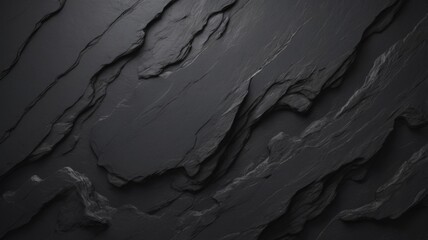 Dark gray black slate texture background. Black stone texture. Abstract black granite slab.