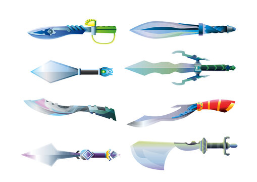 sword design on white background vector
