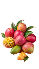 Delicious Mango Fruits Cut Out: Generated by AI