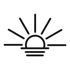 Sunrise Icon Pack Morning Sunrise Illustrations for Nature and Photography