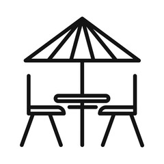 Terrace Icon Pack Outdoor Patio Illustrations for Home and Garden Design