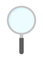 シンプルでかわい小さいサイズの虫眼鏡のアイコン - 調べる･検索･ヒントのイメージ素材