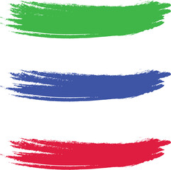 Obraz premium Set of brush stroke isolated on background. Paint brush stroke vector for ink paint, grunge design element, dirt banner, watercolor design, dirty texture. Trendy brush stroke, vector illustration