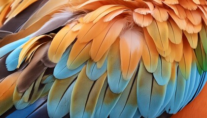 Fototapeta premium Exotic bird plumage close-ups