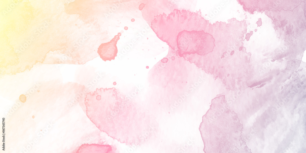 Poster modern colorful painted watercolor grunge canvas for splash design. abstract watercolor background w