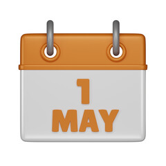1 May Calendar 3d icon