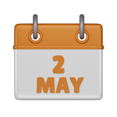 2 May Calendar 3d icon