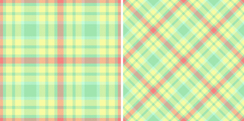 Seamless textile background of texture tartan check with a fabric pattern plaid vector. Set in spring colors for modern carpets stylish living rooms.