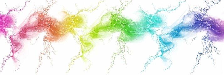 Fototapeta premium A colorful painting resembling flowing energy, blending modern design with creative fluidity.