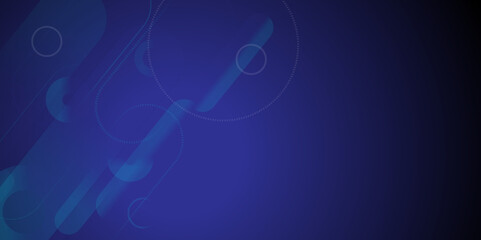 Modern Blue geometric shapes abstract technology background. Modern shiny blue diagonal rounded lines pattern. Futuristic technology concept.