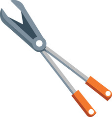 elegant cooking tongs vector icon.