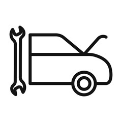 Car Mechanic Icon Set Auto Technician Illustrations for Vehicle Maintenance