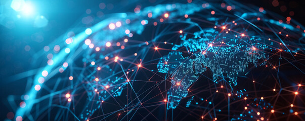network, 5G LTE data connection, wireless mobile internet technology for smart grids, the Internet of Things, international commerce, fintech, and blockchain