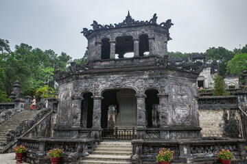 Obraz premium Hue, Vietnam - 6 Feb, 2024: Tomb of Khai Dinh, Emperor of Vietnam, Hue