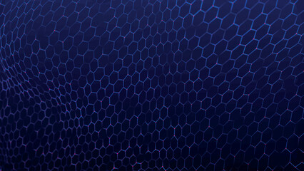 Futuristic hexagon background. Abstract technology background. Technology concept. Abstract 3d vector illustration