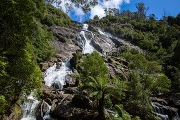 Saint Columba waterfall in Tasmania, Australia.