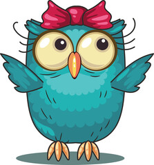 Fototapeta premium cute bird illustration