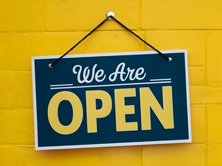 we are open sign