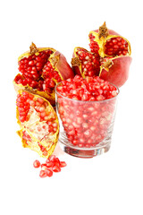 Ripe pomegranate fruit