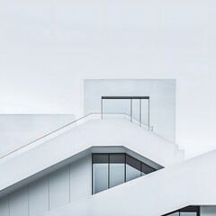 Minimalist Modern Architecture with Geometric Design