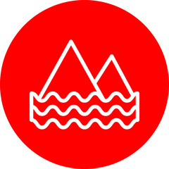 river Vector Line White Circle Red