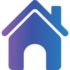 blue and purple gradient phone icon 