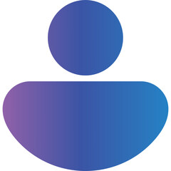 blue and purple gradient phone icon 