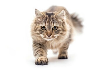 Cat Resting on a White Surface