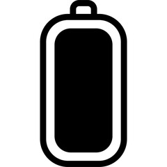 Black solid phone icon design