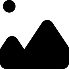 Black solid phone icon design