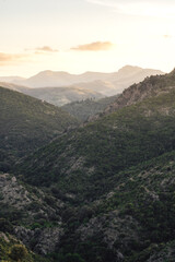 Naklejka premium view of the mountains