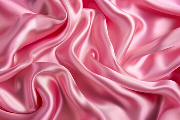 Obraz premium Luxurious of smooth pink silk or satin fabric texture background