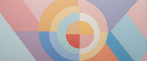 Obraz premium illustrazione con elementi geometrici a tema minimalista astratto contemporaneo