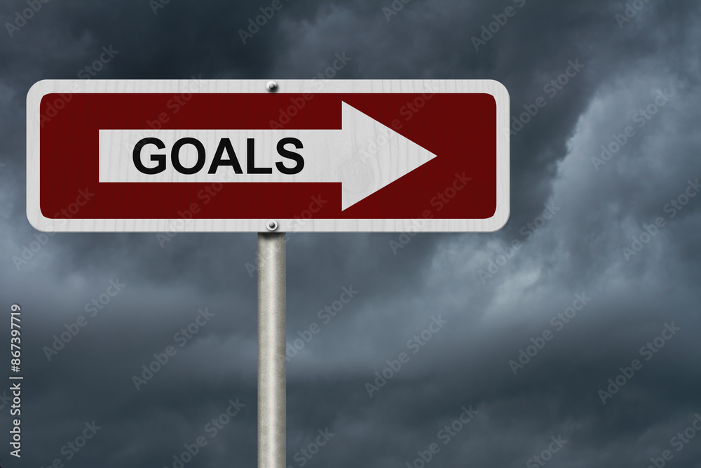 Wall mural the way to your goals