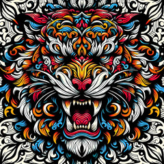 colorful animal themed pattern
