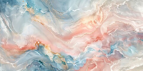 Obraz premium Marble abstract background with gold and blue colors. Liquid marble pattern.