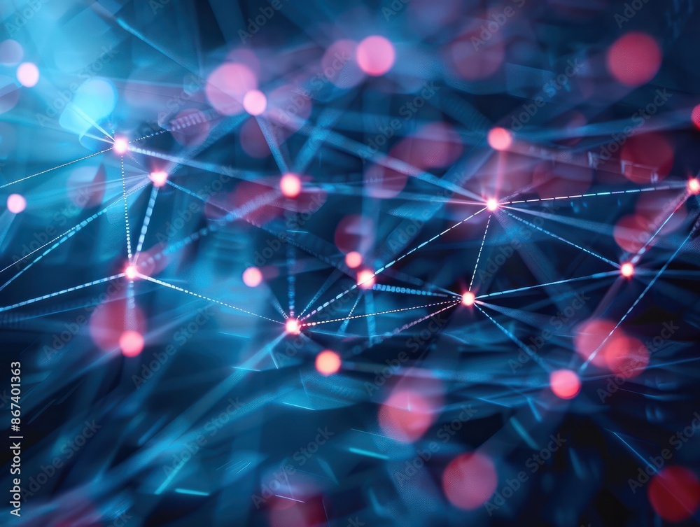 Poster minimal networking technology background big data connectivity software development wallpaper