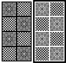 vector laser cutting abstrak , seamles, pattern